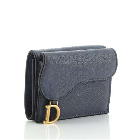 dior trifold wallet saddle|christian dior wallet on chain.